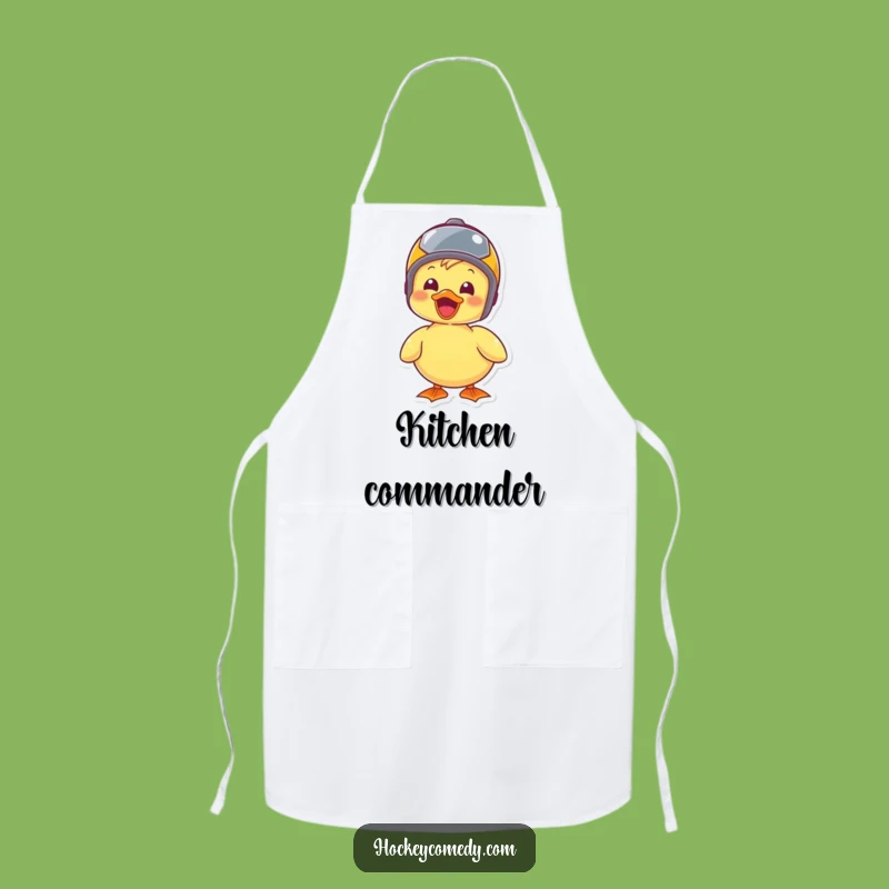 Funny Duck Helmet Apron: Cook with Joyful Adventure Spirit