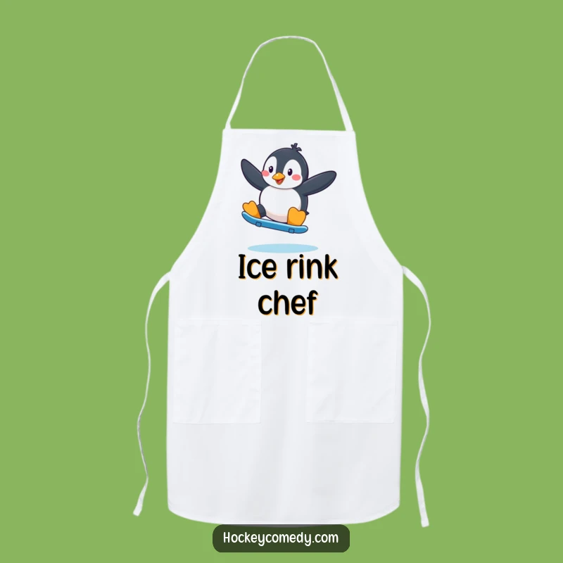 Funny Penguin Skater Apron: Cook with Cool Moves - A Funny Gift