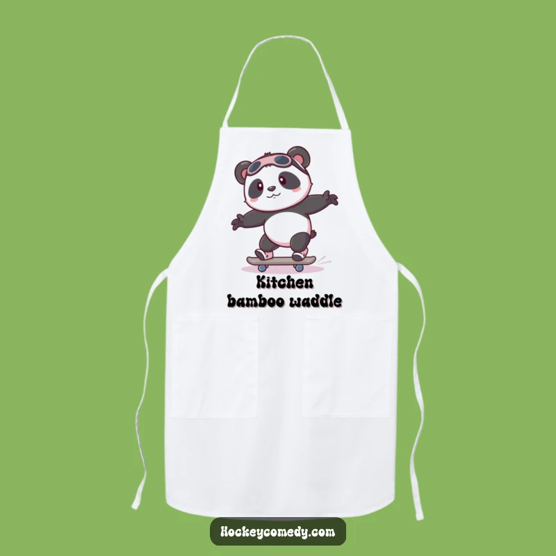 Funny Panda Skate Apron - Kitchen Beginner Humor, Gift