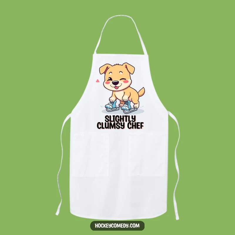 Funny Dog Skater Apron - Hilarious Kitchen Wear for Foodie Gift