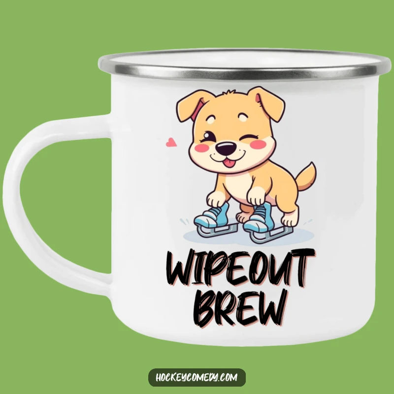 Funny Dog Skater Camping Mug - Rugged and Hilarious Outdoor Gift