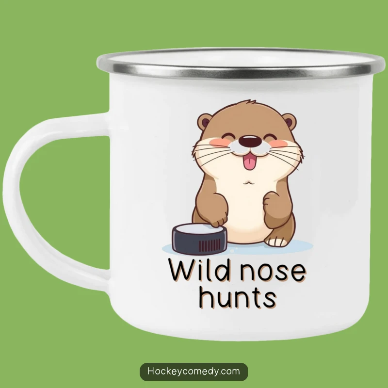 Funny Otter Hockey Camp Mug - Aquatic Humor, Gift