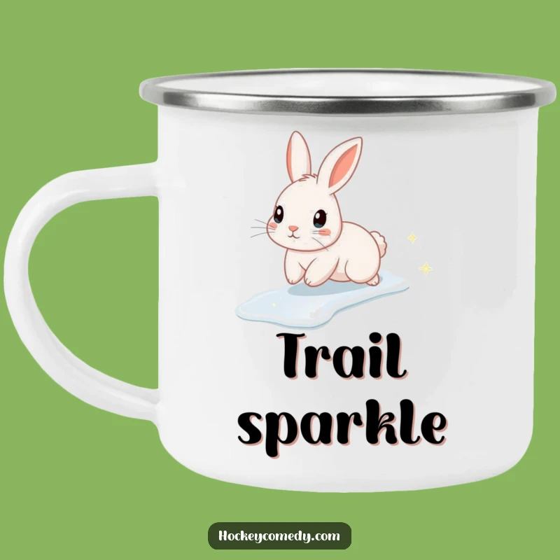 Funny Rabbit Ice Camping Mug: Sparkly Adventures, Cozy Outdoor Gift