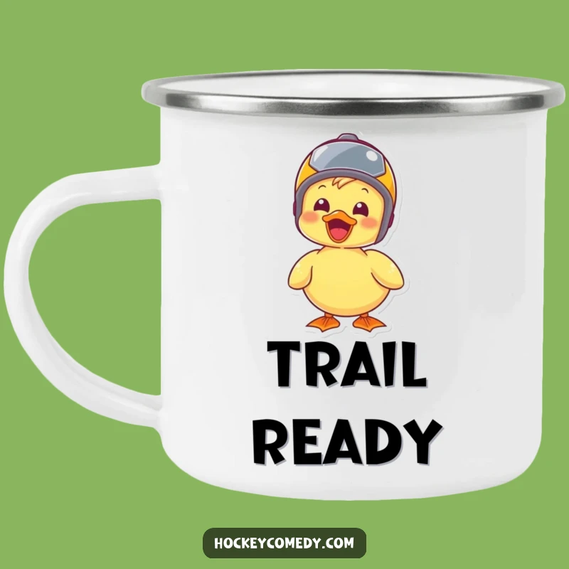 Funny Duck Helmet Camping Mug: Joyful Adventures Anywhere You Go