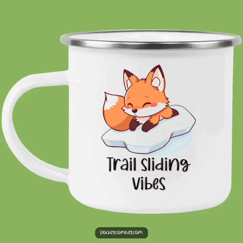 Funny Fox Ice Camp Mug - Winter Humor, Determined Gift