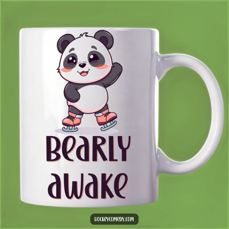 Funny Panda Skating Mug - Hilarious Wobbling Bear Character, Perfect Funny Gift