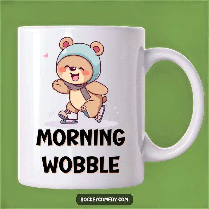 Funny Bear Skater Mug: Hilarious Tripping Mishap for Laugh Lovers