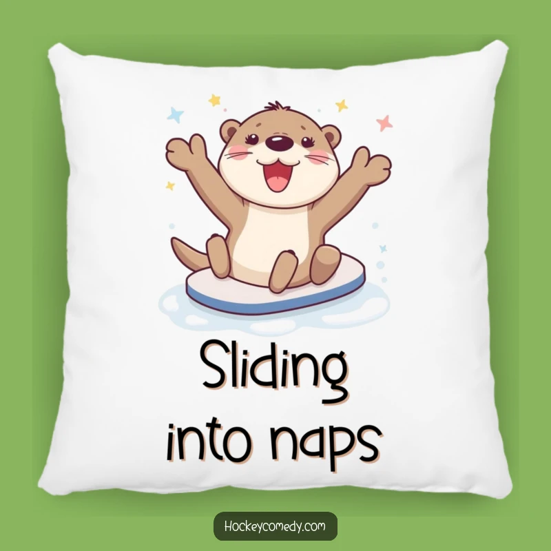 Funny Otter Slide Pillow - Comfy Cushion of Joy Gift