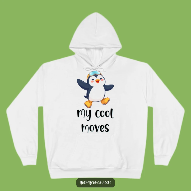 Funny Penguin Skater Hoodie - Cozy Up for Winter Thrills!