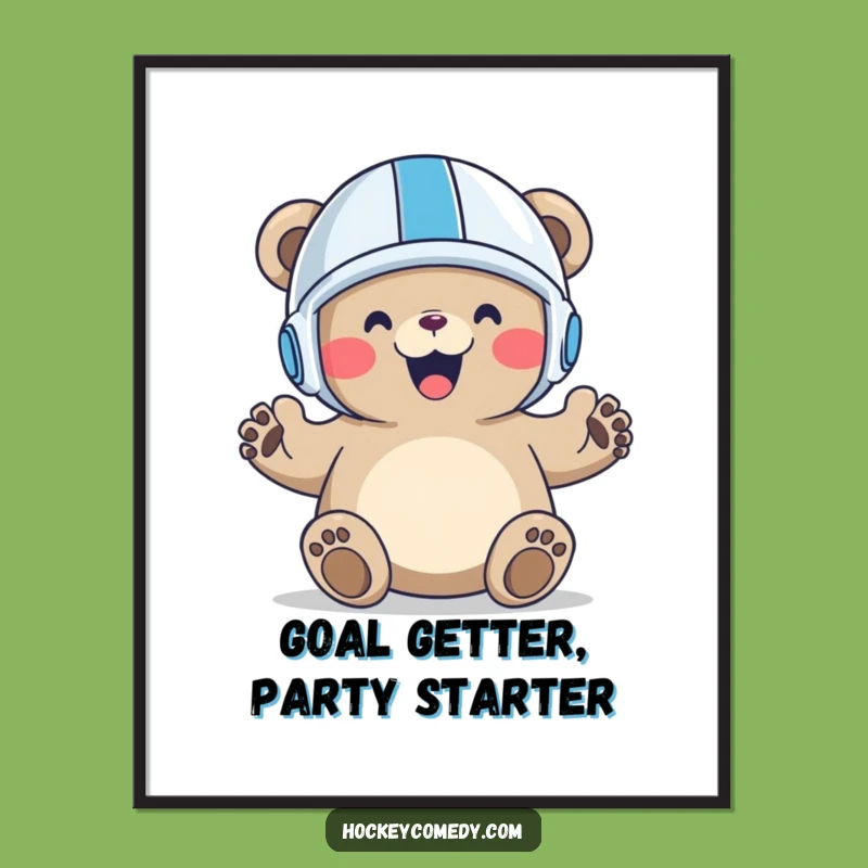 Funny Free Printable Wall Art: Champion Bear Downloadable Art for Decor