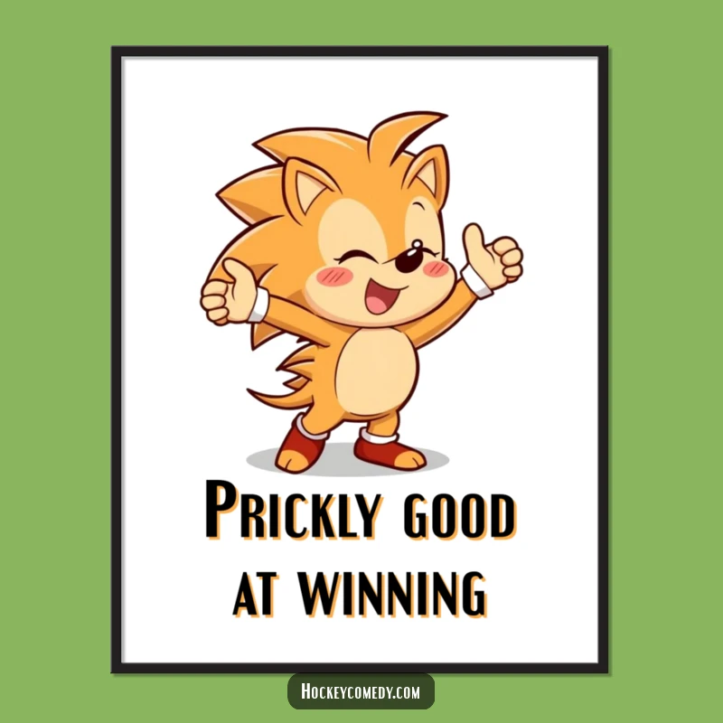 Add some spiky charm to your walls with this free printable hedgehog art. A fun print-at-home piece.