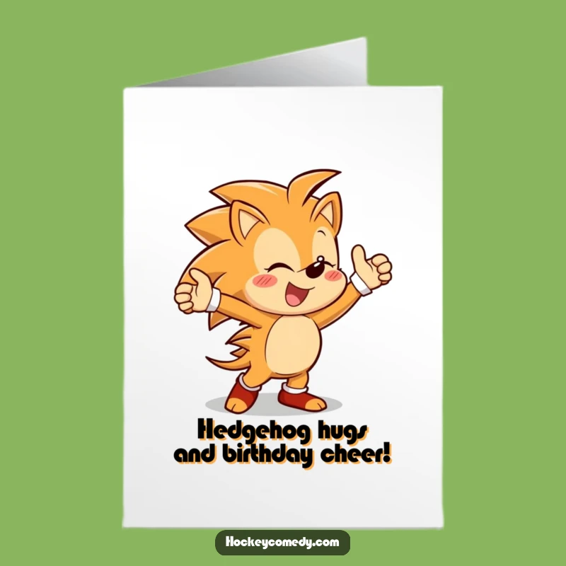 Celebrate a birthday win with this cheerful free printable hedgehog card! A fun print-at-home greeting.
