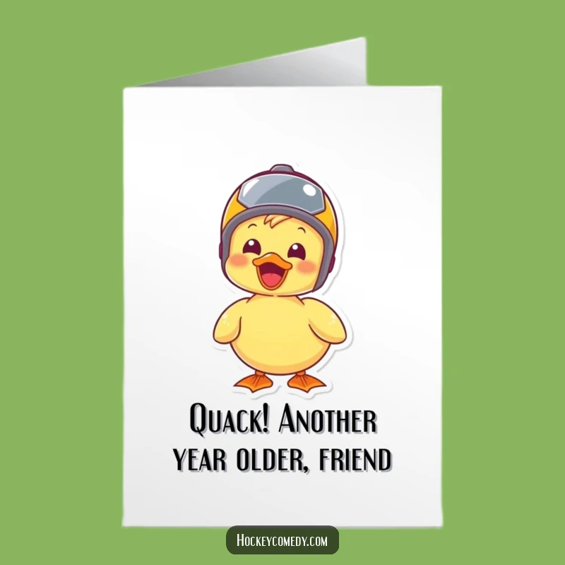 Free Printable Joyful Duck Birthday Card - Cute Downloadable DIY Funny Gift