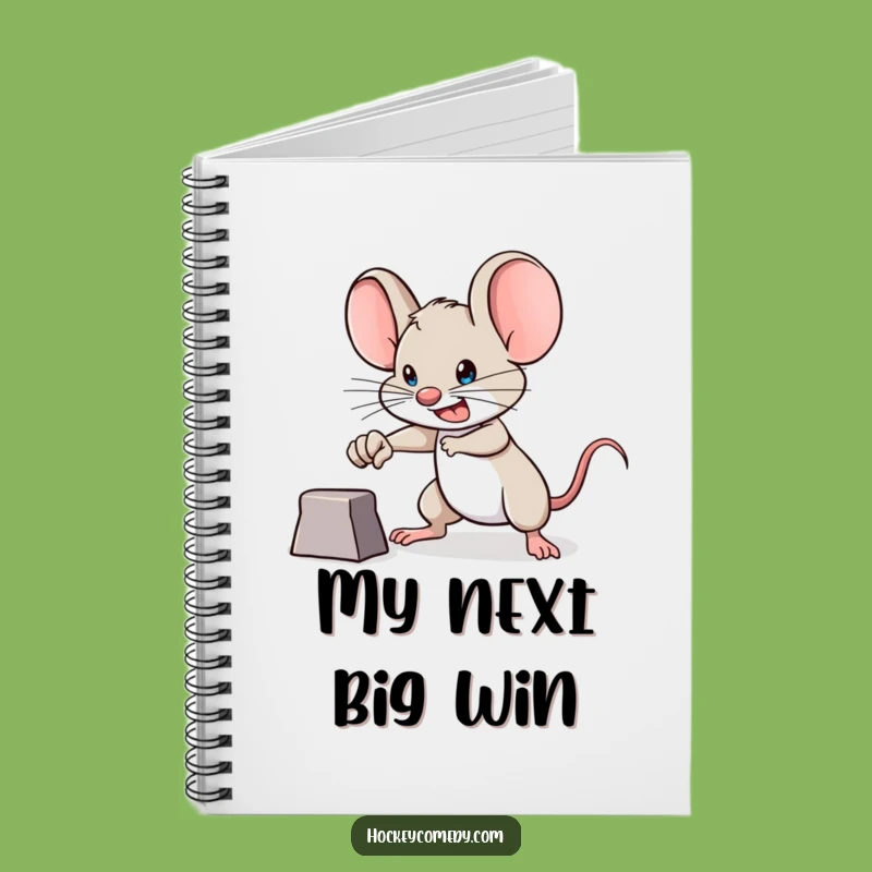 Funny Brave Mouse Notebook - Lined Journal for Goal Getters, Perfect Gift!