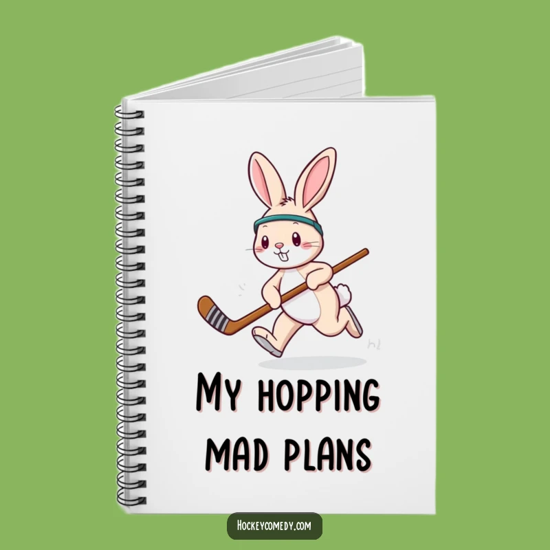 Funny Hockey Rabbit Notebook: Playful Journaling, Perfect Funny Gift for Notes