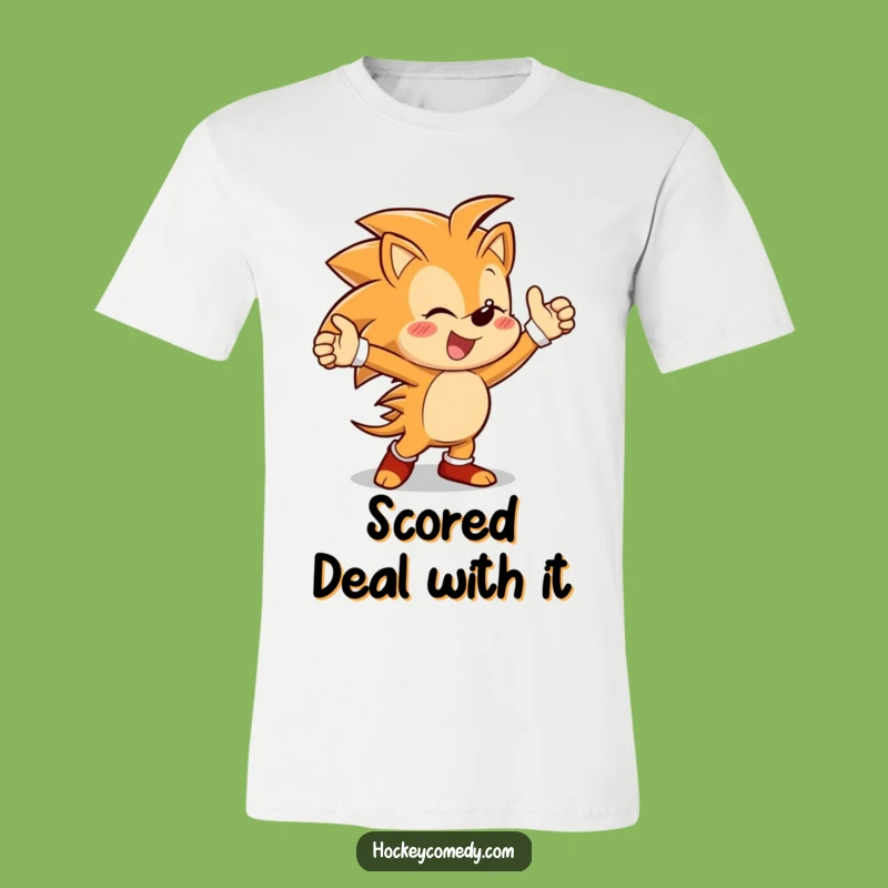 Funny Hedgehog Victory T-Shirt: Dance Cheer, Great Gift for Winners