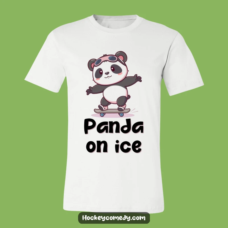 Funny Panda Skate T-Shirt - Wobbly Beginner Tee, Gift