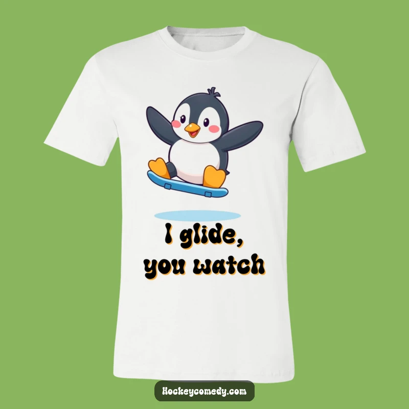 Funny Penguin Skater T-Shirt: Show Off Your Coolest Moves - A Funny Gift