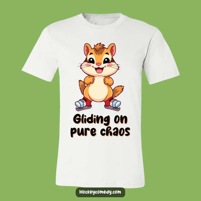 Funny Chipmunk Skater T-Shirt - Hilarious Wobble Graphic Tee for Fun Lovers
