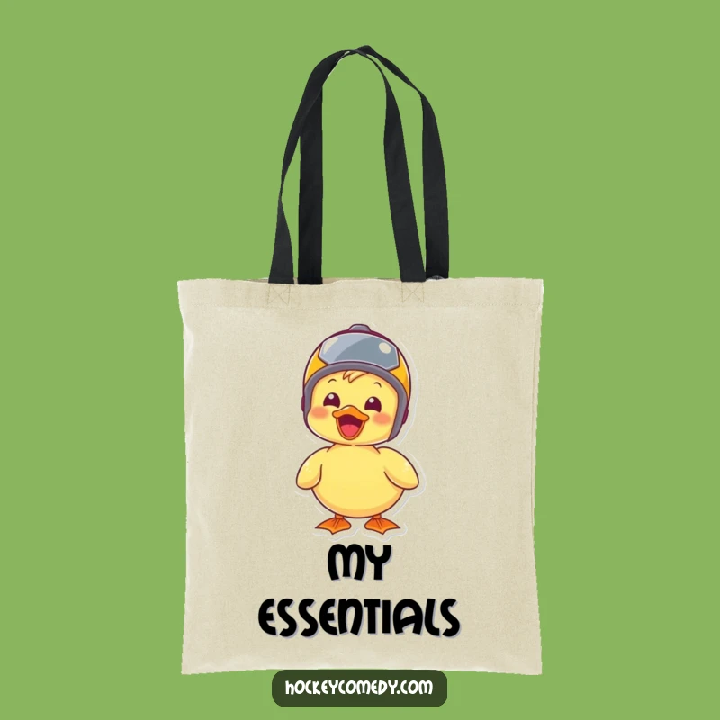 Funny Duck Helmet Tote Bag: Carry Your Adventures with Joy