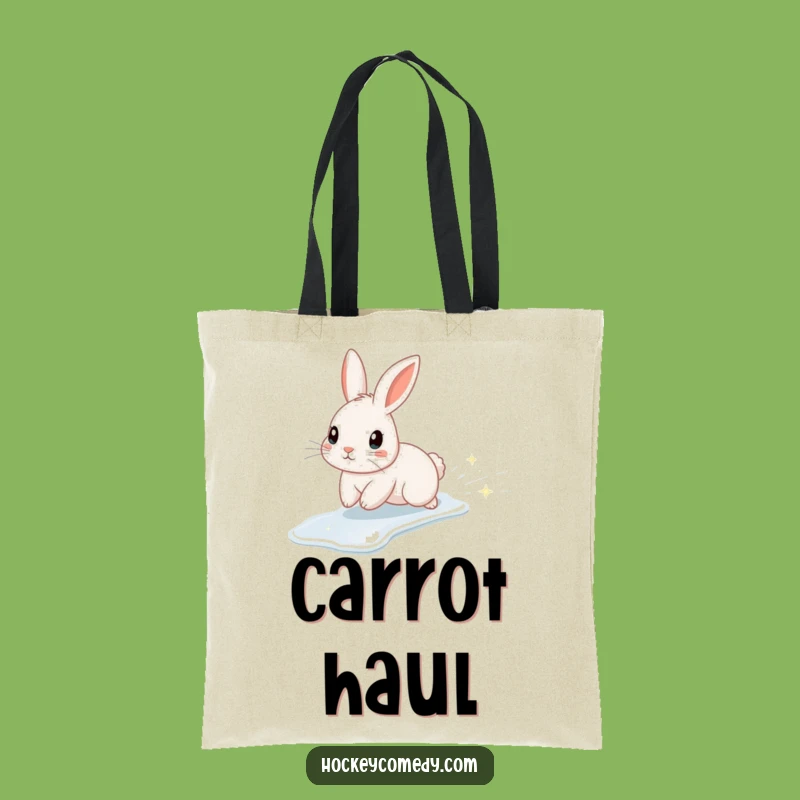 Funny Rabbit Ice Tote Bag: Sparkly Slide, Cute Accessory Gift